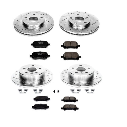 PowerStop Power Stop 00-04 Toyota Avalon Front & Rear Z23 Evolution Sport Brake Kit K1063