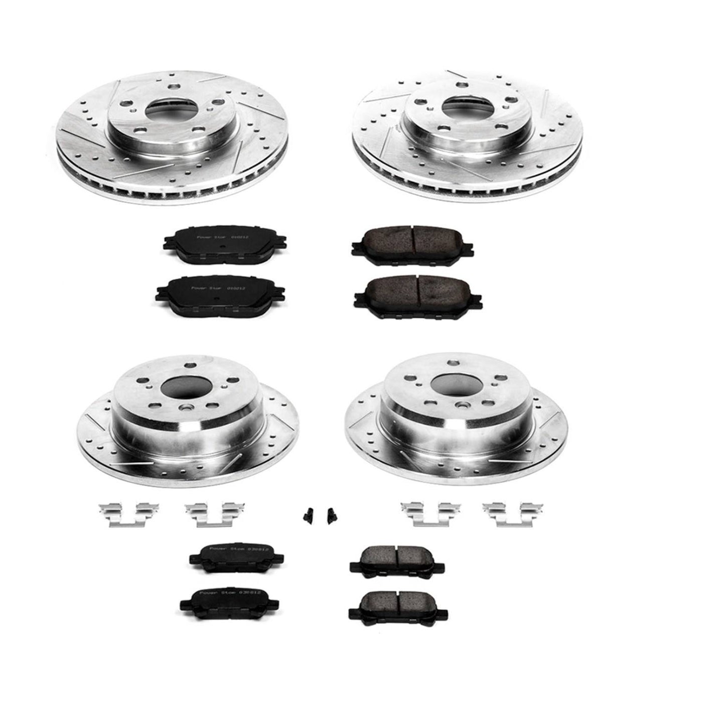 PowerStop Power Stop 02-06 Toyota Camry Front & Rear Z23 Evolution Sport Brake Kit K1065