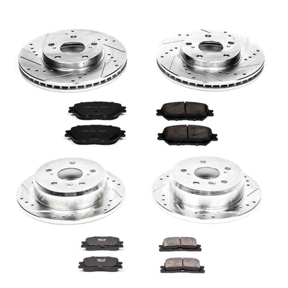 PowerStop Power Stop 02-06 Toyota Camry Front & Rear Z23 Evolution Sport Brake Kit K1066