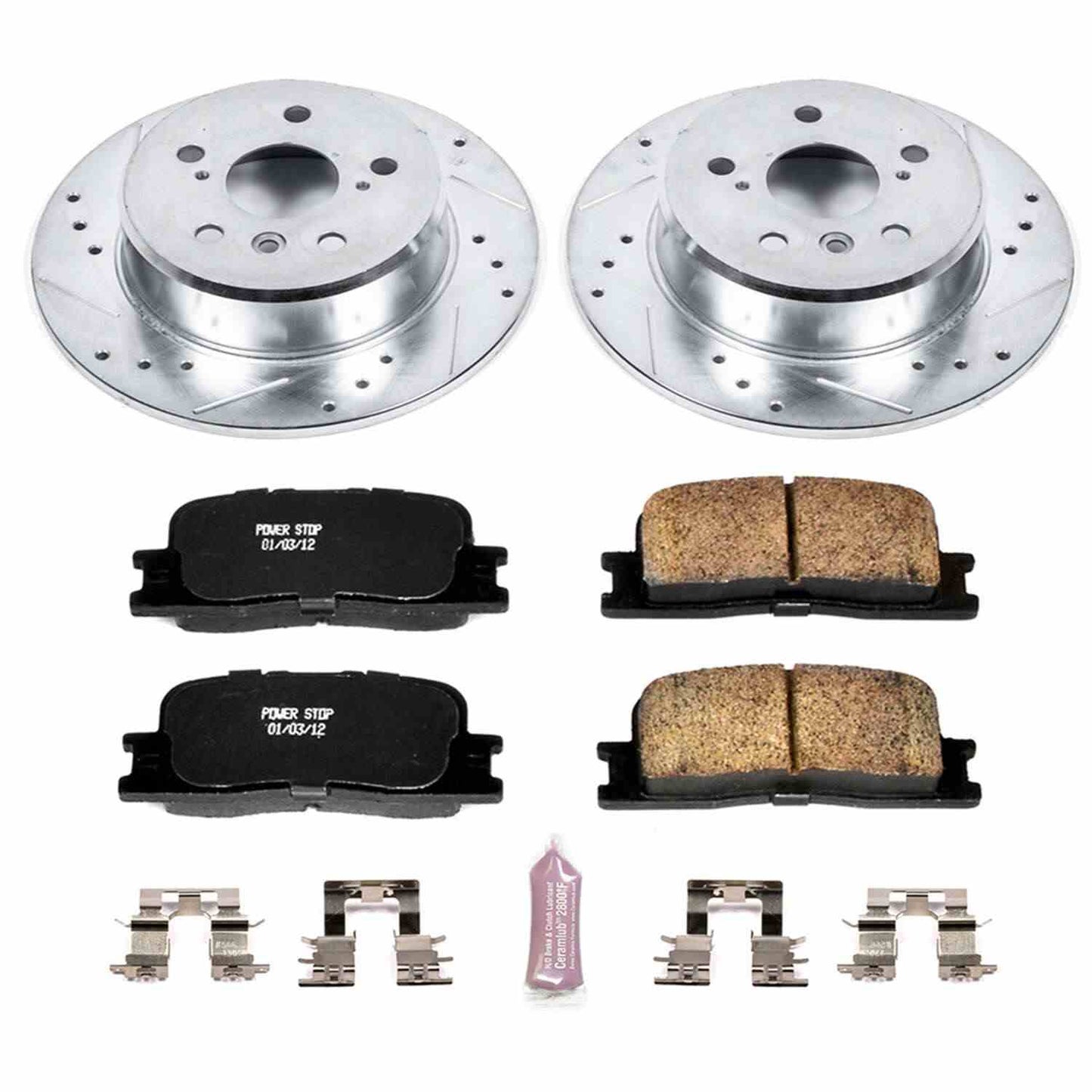 PowerStop Power Stop 01-03 Toyota Highlander Rear Z23 Evolution Sport Brake Kit K1069