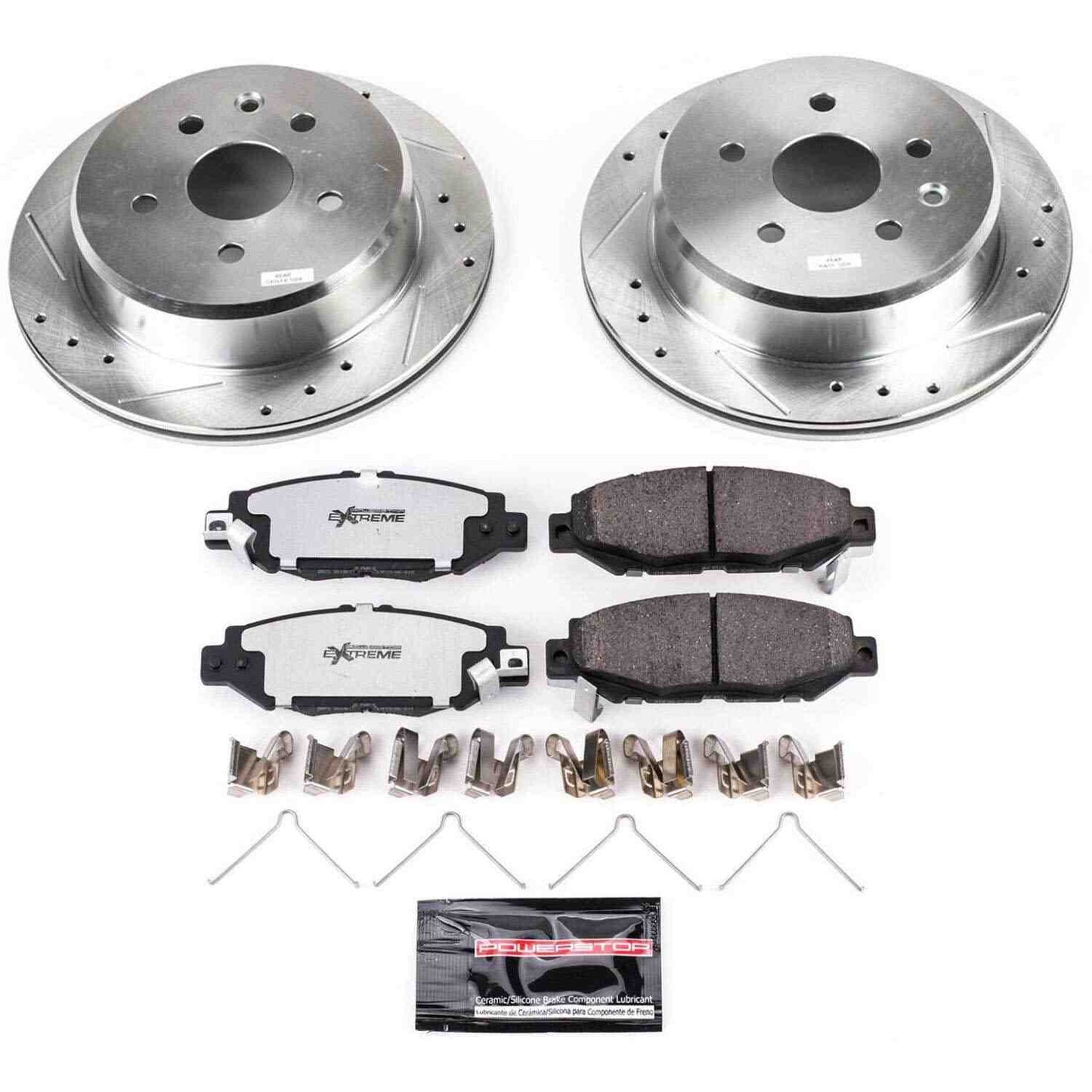 PowerStop Power Stop 92-98 Lexus SC300 Rear Z26 Street Warrior Brake Kit K1072-26