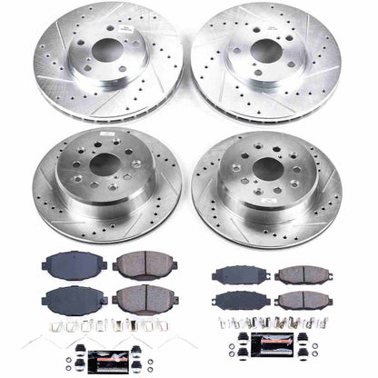 PowerStop Power Stop 99-00 Lexus SC300 Front & Rear Z23 Evolution Sport Brake Kit K1074