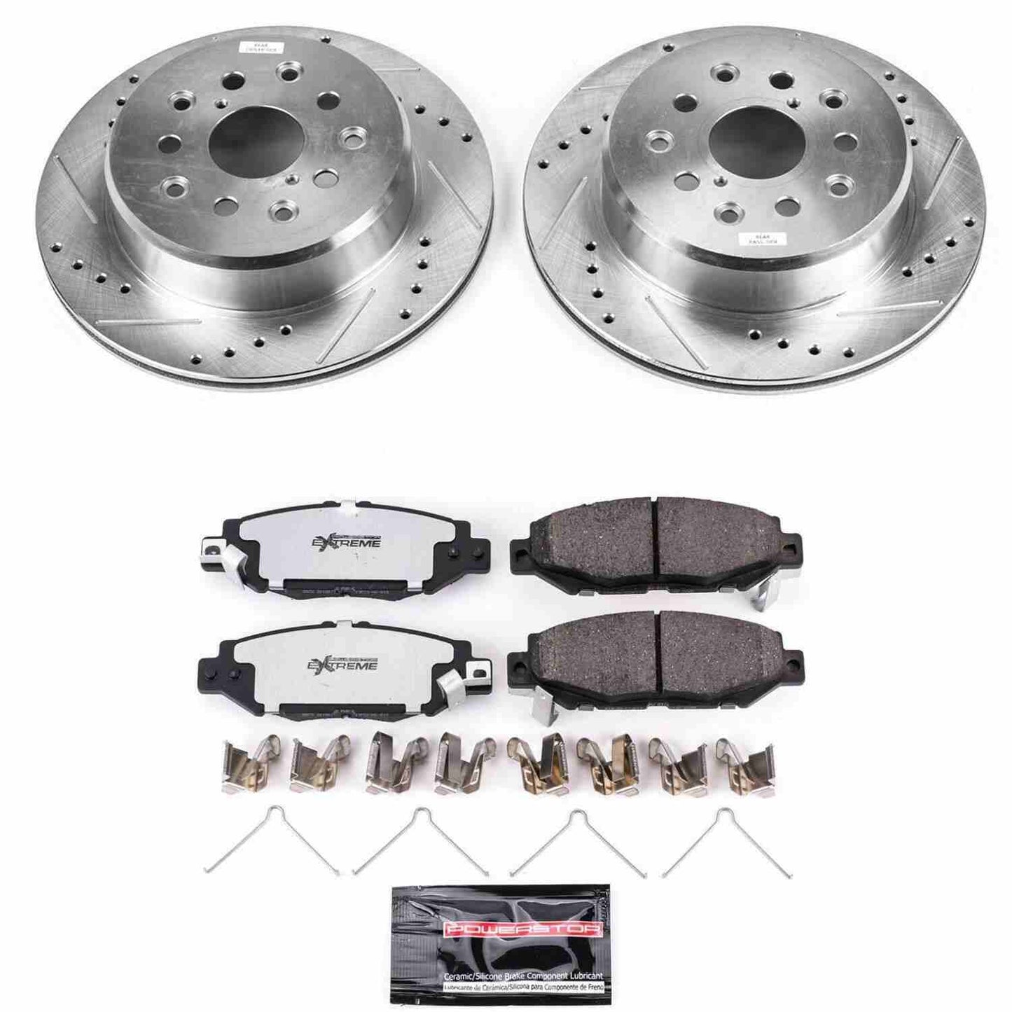 PowerStop Power Stop 93-97 Lexus GS300 Rear Z26 Street Warrior Brake Kit K1080-26