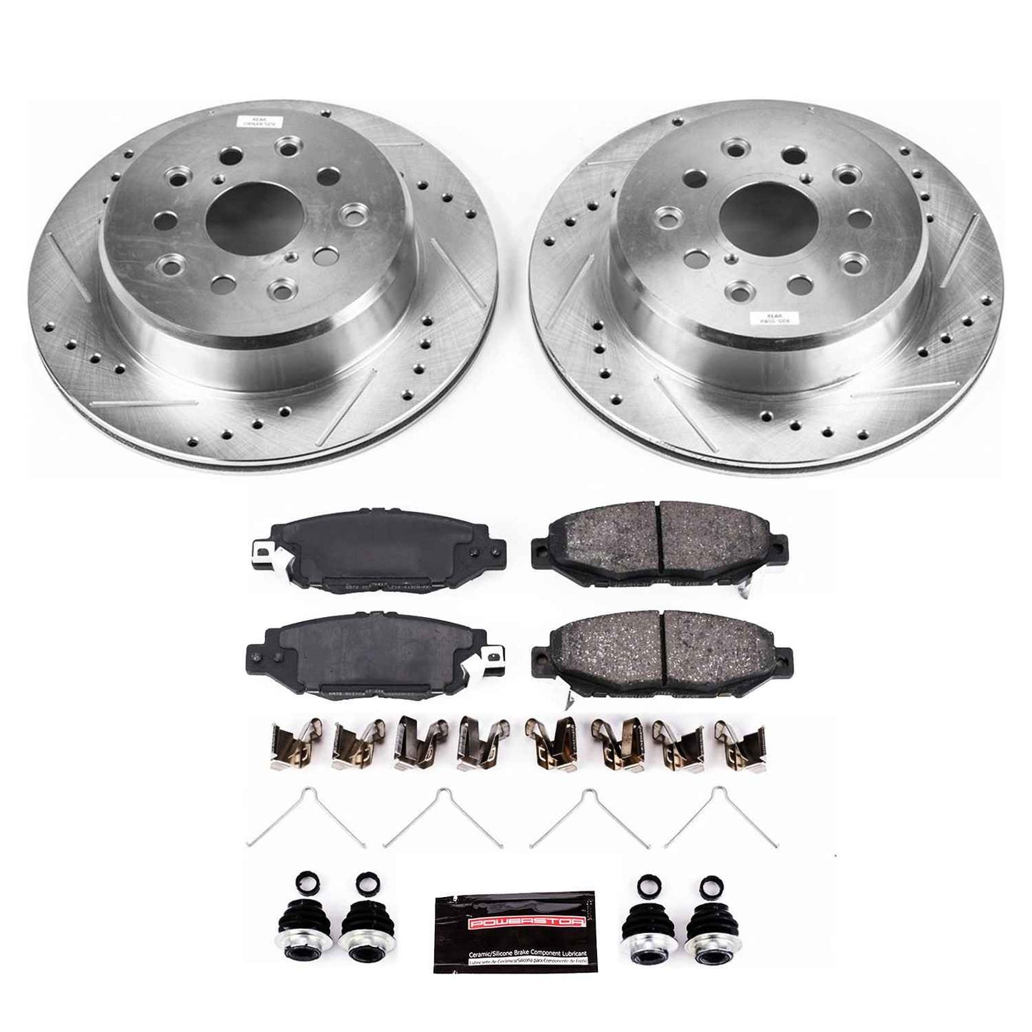 PowerStop Power Stop 93-97 Lexus GS300 Rear Z23 Evolution Sport Brake Kit K1080