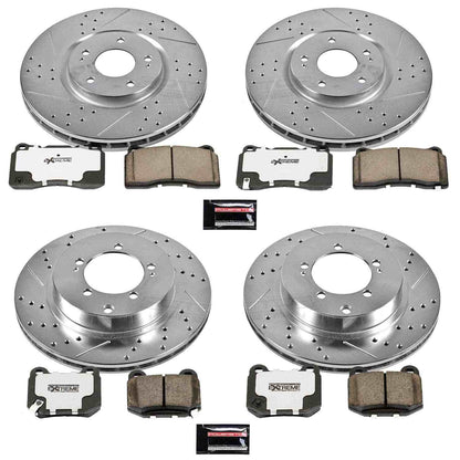 PowerStop Power Stop 03-06 Mitsubishi Lancer Front & Rear Z26 Street Warrior Brake Kit K108-26