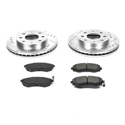 PowerStop Power Stop 98-01 Hyundai Elantra Front Z23 Evolution Sport Brake Kit K1087