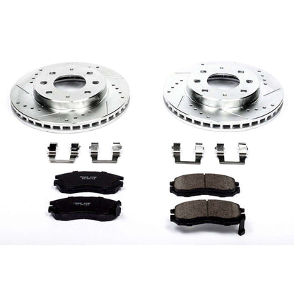 PowerStop Power Stop 93-95 Eagle Summit Front Z23 Evolution Sport Brake Kit K1090