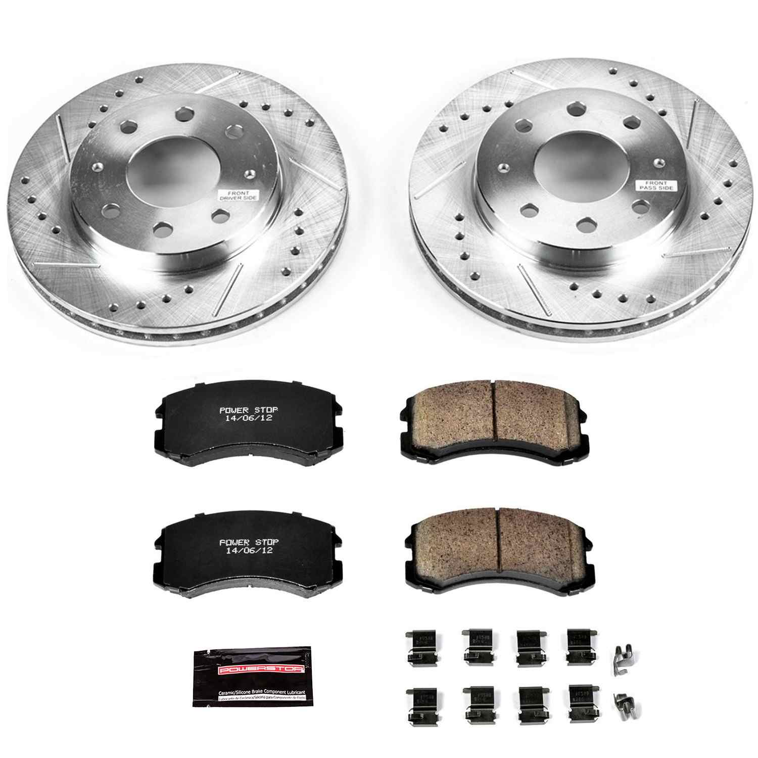 Power Stop 02-07 Mitsubishi Lancer Front Z23 Evolution Sport Brake Kit K1092