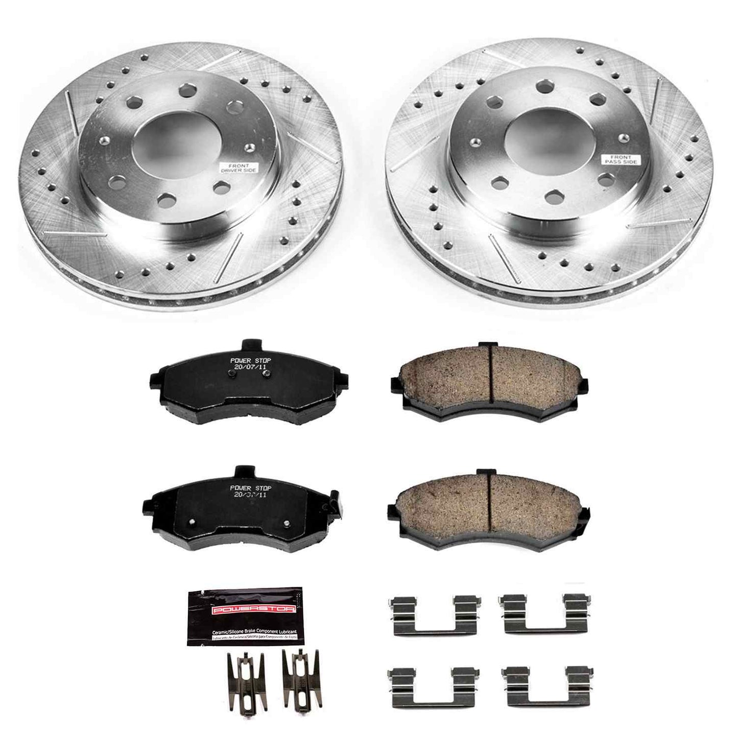 Power Stop 02-05 Hyundai Elantra Front Z23 Evolution Sport Brake Kit K1093