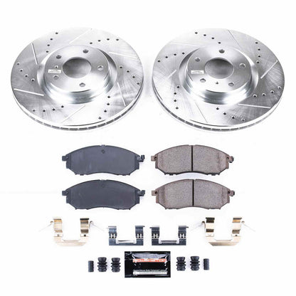 PowerStop Power Stop 08-12 Infiniti EX35 Front Z23 Evolution Sport Brake Kit K112