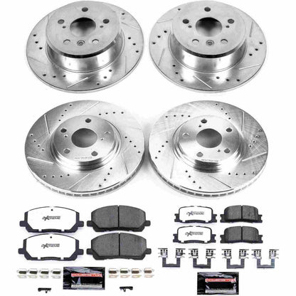 PowerStop Power Stop 01-03 Toyota Highlander Front & Rear Z36 Truck & Tow Brake Kit K1139-36