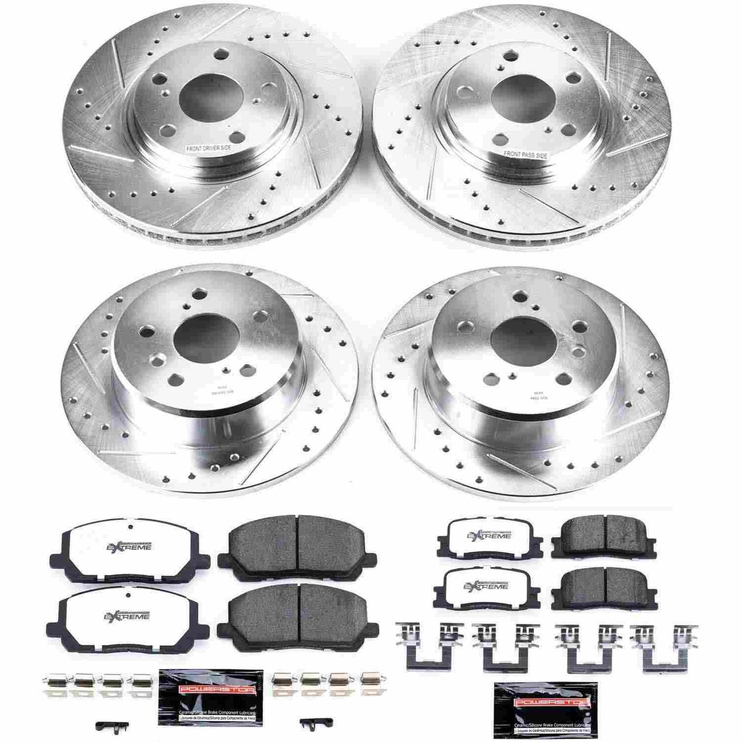 PowerStop Power Stop 01-03 Toyota Highlander Front & Rear Z36 Truck & Tow Brake Kit K1140-36