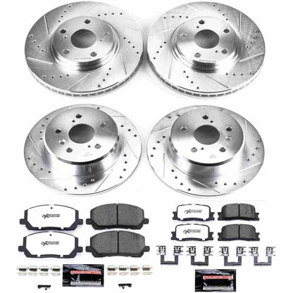 PowerStop Power Stop 01-03 Toyota Highlander Front & Rear Z36 Truck & Tow Brake Kit K1140-36