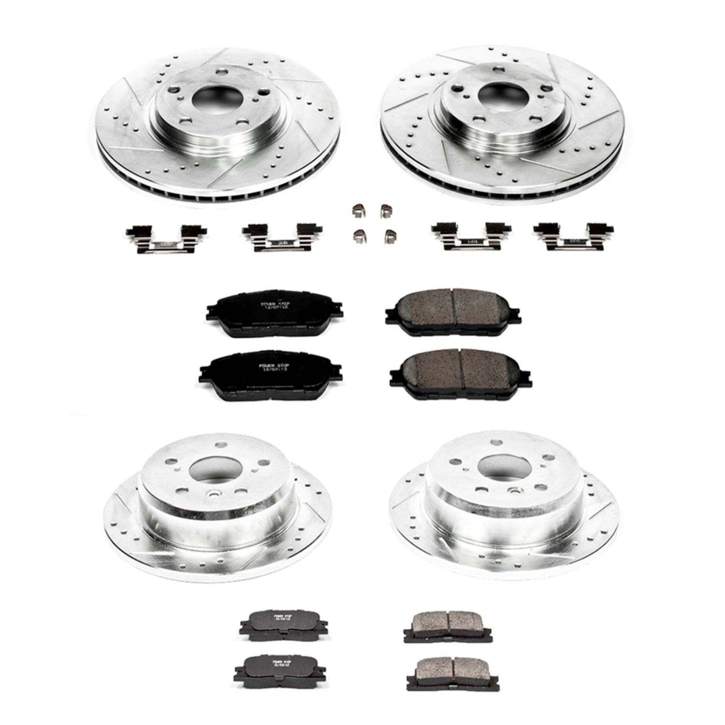 PowerStop Power Stop 04-06 Lexus ES330 Front & Rear Z23 Evolution Sport Brake Kit K1142