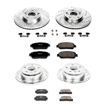 PowerStop Power Stop 04-06 Lexus ES330 Front & Rear Z23 Evolution Sport Brake Kit K1142
