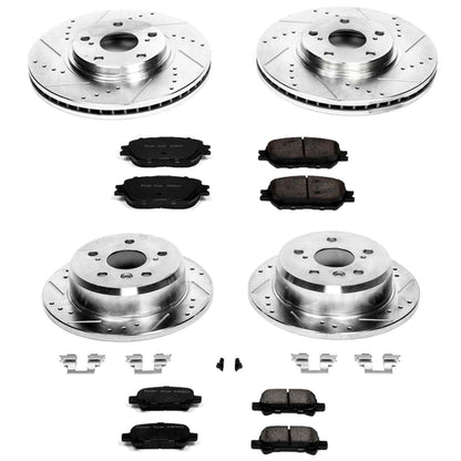 PowerStop Power Stop 02-04 Toyota Camry Front & Rear Z23 Evolution Sport Brake Kit K1144