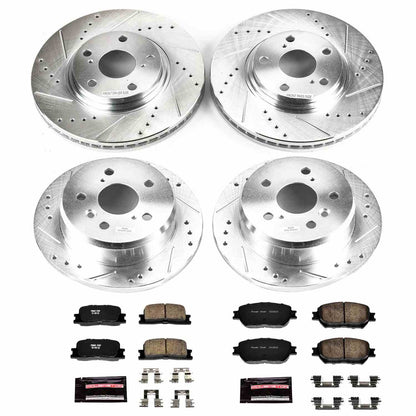 PowerStop Power Stop 02-04 Toyota Camry Front & Rear Z23 Evolution Sport Brake Kit K1145