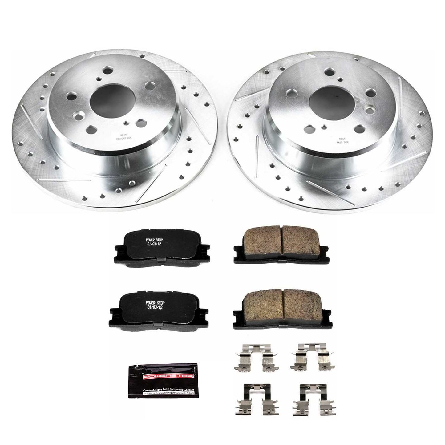 PowerStop Power Stop 01-03 Toyota Highlander Rear Z23 Evolution Sport Brake Kit K1148