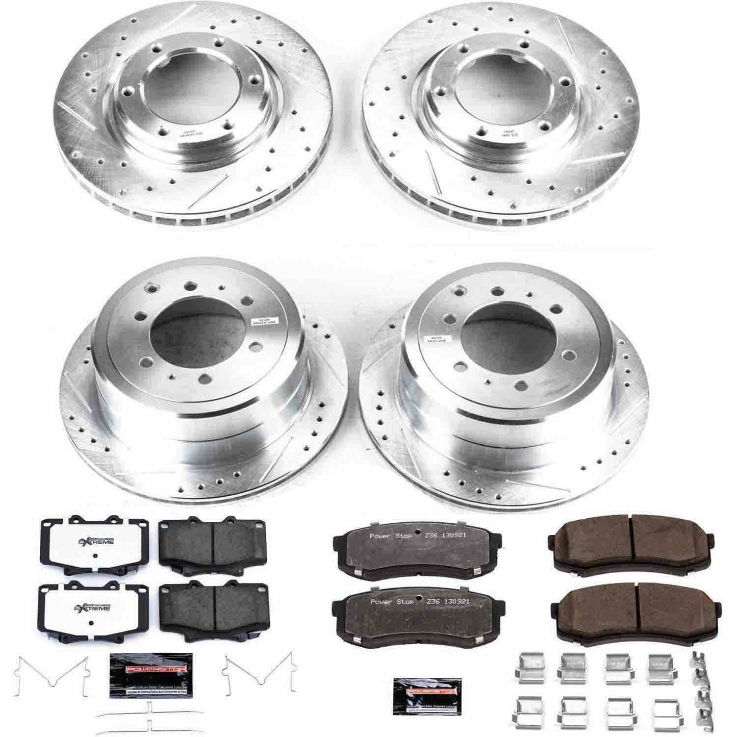 PowerStop Power Stop 96-97 Lexus LX450 Front & Rear Z36 Truck & Tow Brake Kit K1155-36