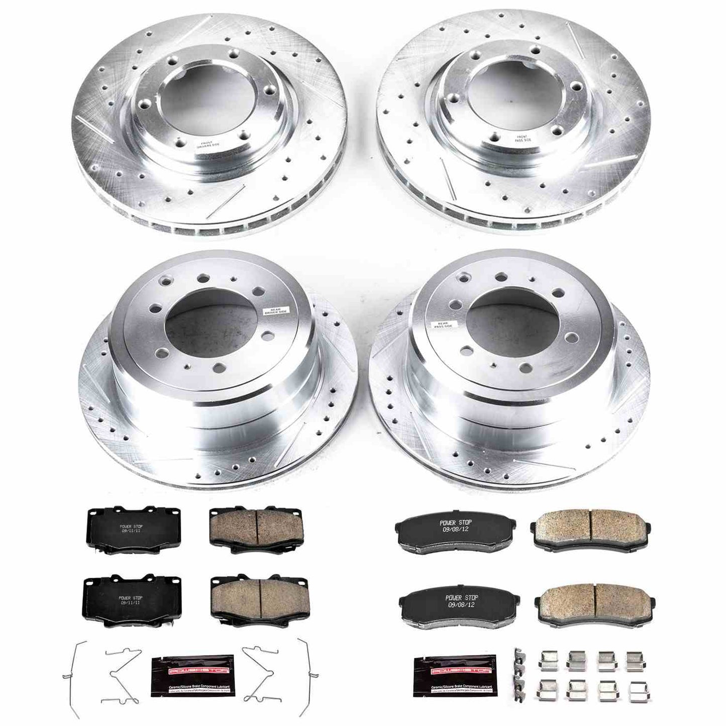 PowerStop Power Stop 96-97 Lexus LX450 Front & Rear Z23 Evolution Sport Brake Kit K1155