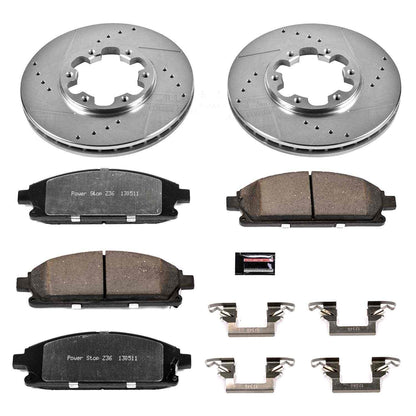 PowerStop Power Stop 96-98 Nissan Pathfinder Front Z36 Truck & Tow Brake Kit K1175-36