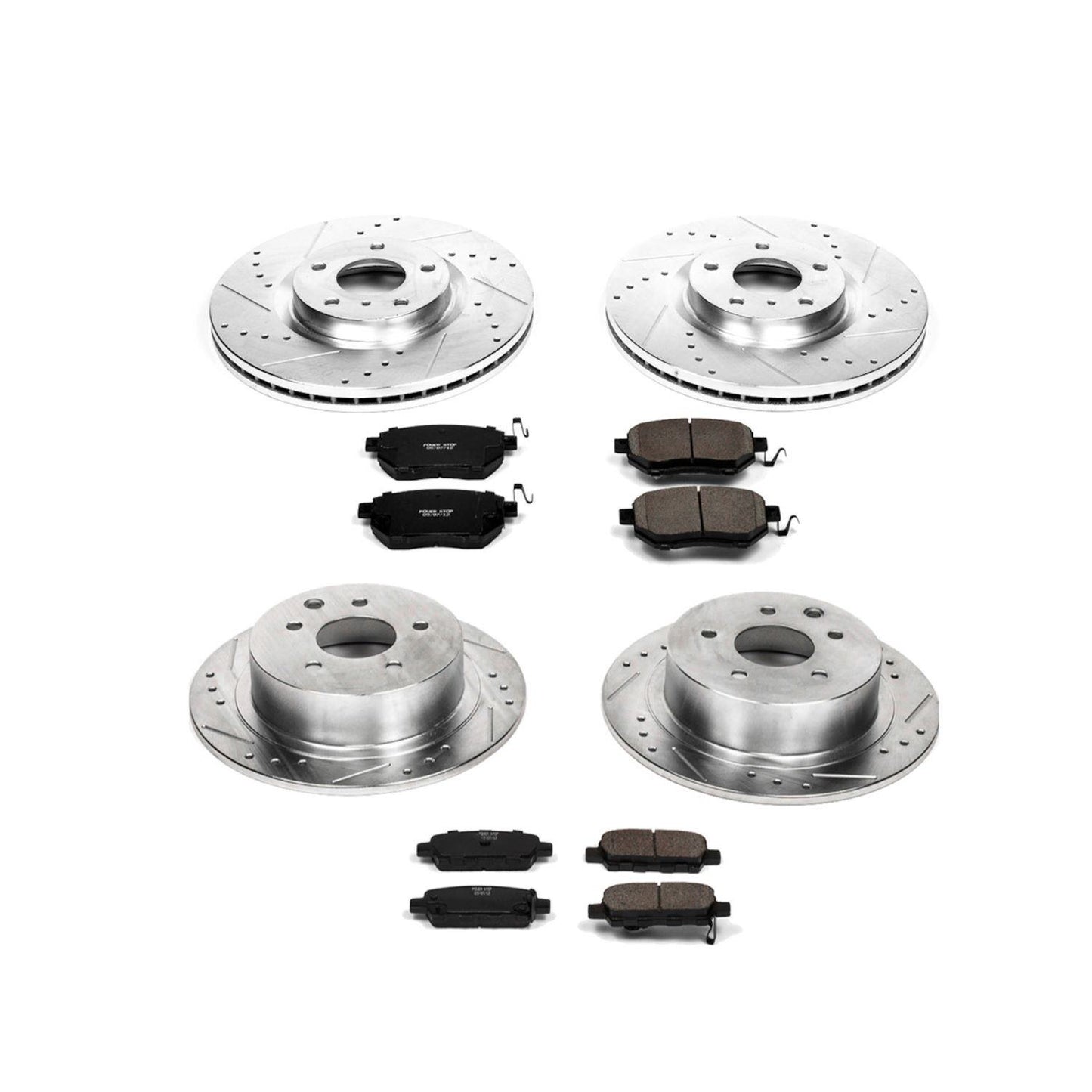 PowerStop Power Stop 07-08 Nissan Maxima Front & Rear Z23 Evolution Sport Brake Kit K117