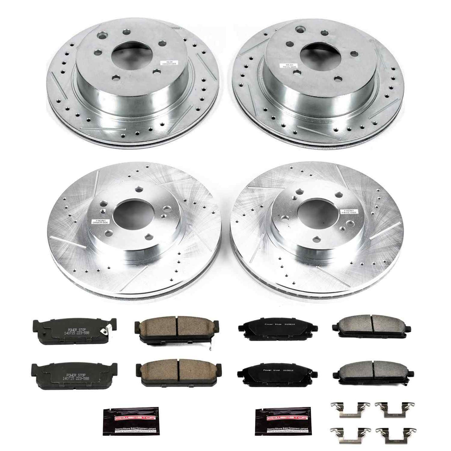 PowerStop Power Stop 97-01 Infiniti Q45 Front & Rear Z23 Evolution Sport Brake Kit K1180