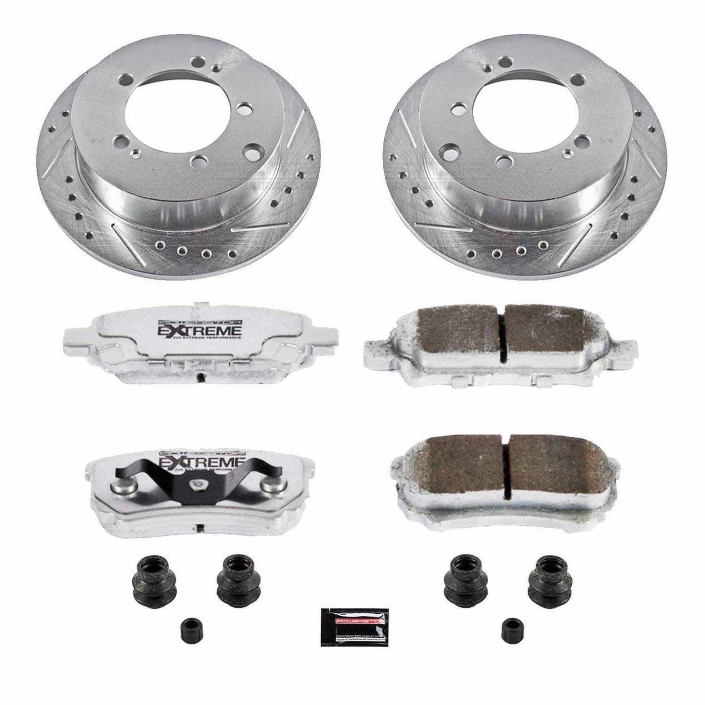 PowerStop Power Stop 04-06 Mitsubishi Lancer Rear Z26 Street Warrior Brake Kit K1202-26
