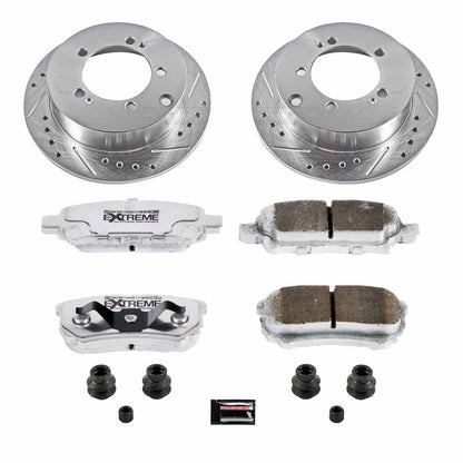 PowerStop Power Stop 04-06 Mitsubishi Lancer Rear Z26 Street Warrior Brake Kit K1202-26