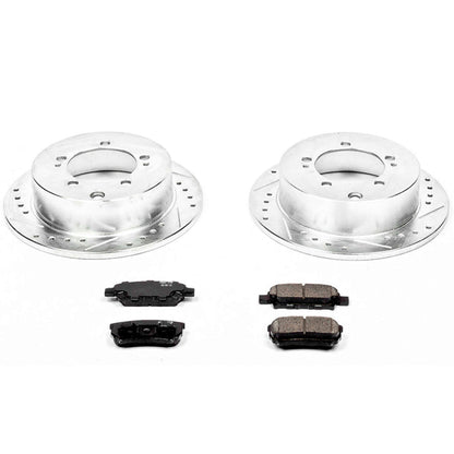 PowerStop Power Stop 04-06 Mitsubishi Lancer Rear Z23 Evolution Sport Brake Kit K1202
