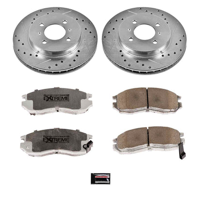 PowerStop Power Stop 98-02 Mitsubishi Mirage Front Z26 Street Warrior Brake Kit K1214-26