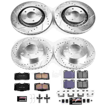 PowerStop Power Stop 95-96 Dodge Stealth Front & Rear Z23 Evolution Sport Brake Kit K1224