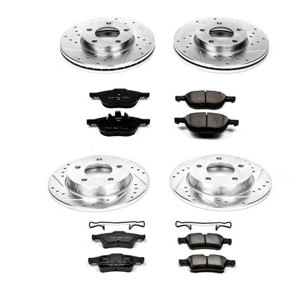 PowerStop Power Stop 04-05 Mazda 3 Front & Rear Z23 Evolution Sport Brake Kit K122