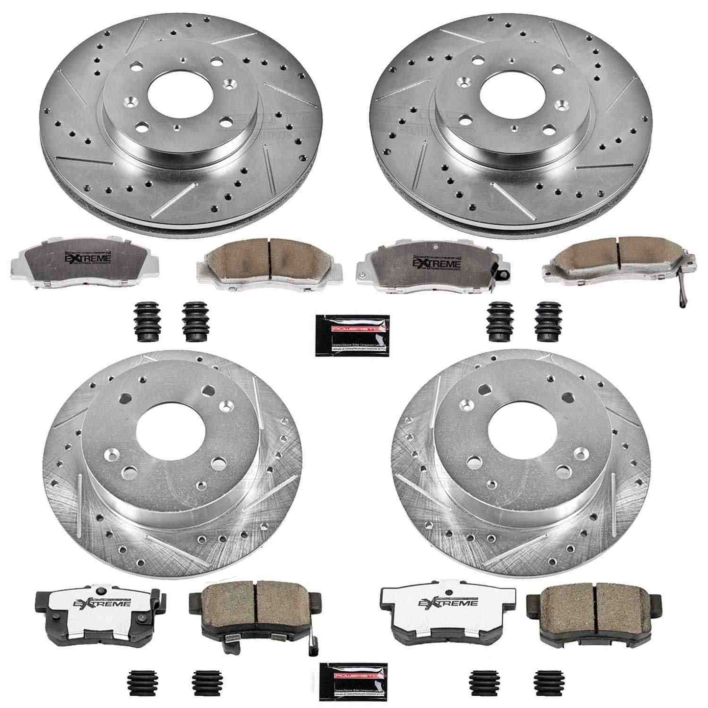 PowerStop Power Stop 98-99 Acura CL Front & Rear Z26 Street Warrior Brake Kit K1238-26