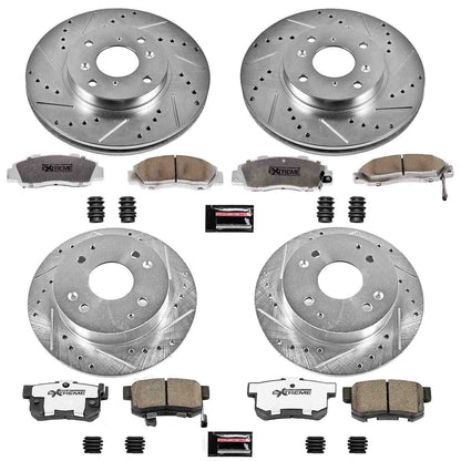 PowerStop Power Stop 98-99 Acura CL Front & Rear Z26 Street Warrior Brake Kit K1238-26