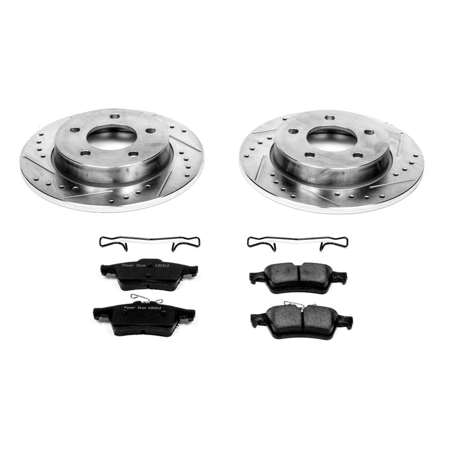 Power Stop 06-13 Mazda 3 Rear Z23 Evolution Sport Brake Kit K123