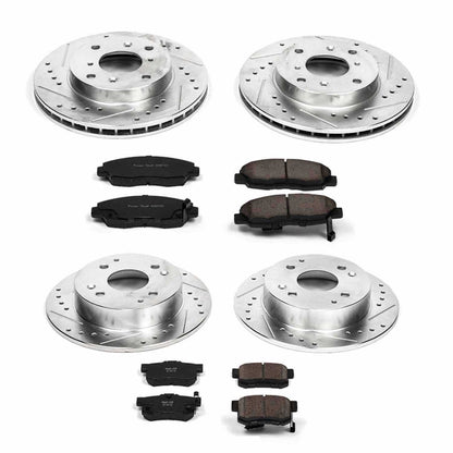 PowerStop Power Stop 98-99 Acura CL Front & Rear Z23 Evolution Sport Brake Kit K1240