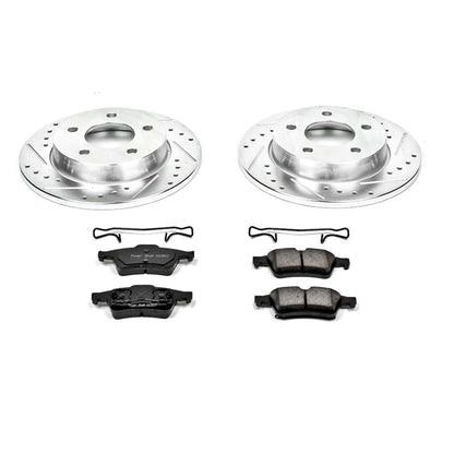 Power Stop 04-05 Mazda 3 Rear Z23 Evolution Sport Brake Kit K124