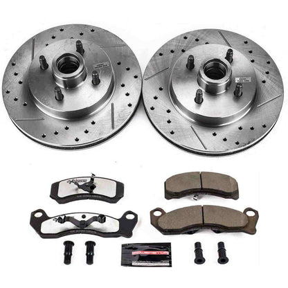 PowerStop Power Stop 87-93 Ford Mustang Front Z26 Street Warrior Brake Kit K1279-26