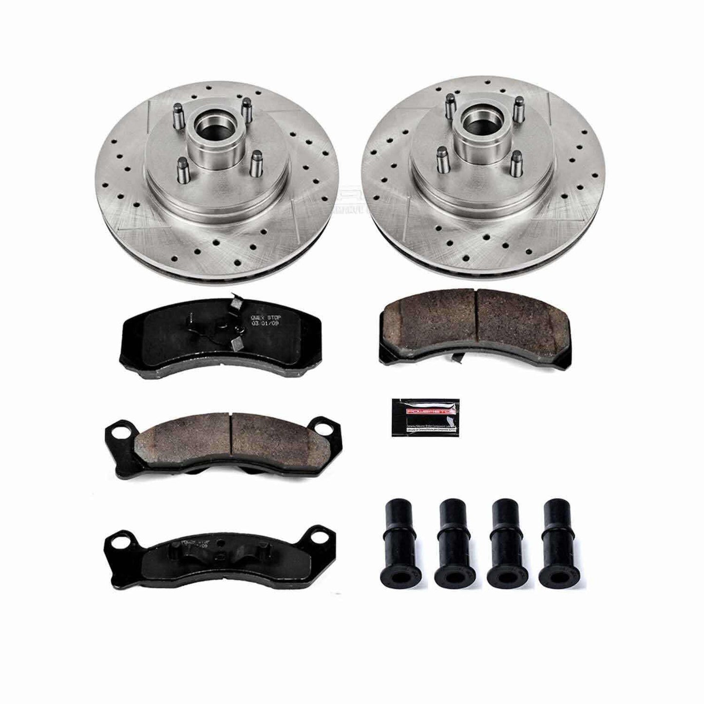 PowerStop Power Stop 87-93 Ford Mustang Front Z23 Evolution Sport Brake Kit K1279
