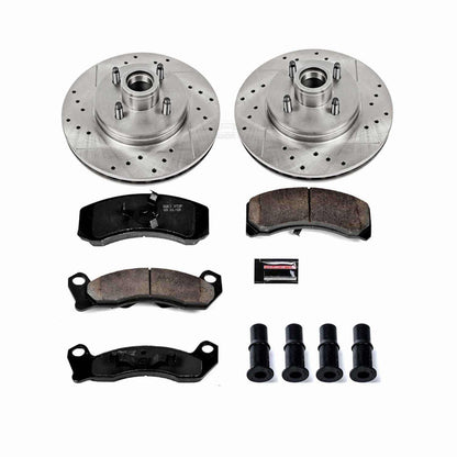 PowerStop Power Stop 87-93 Ford Mustang Front Z23 Evolution Sport Brake Kit K1279