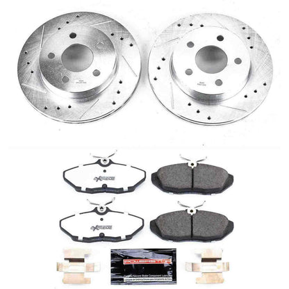 PowerStop Power Stop 93-97 Ford Thunderbird Rear Z26 Street Warrior Brake Kit K1297-26