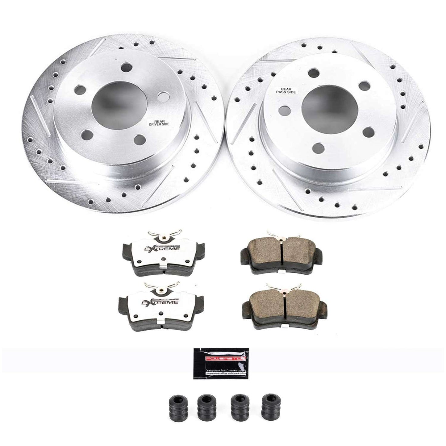 PowerStop Power Stop 94-04 Ford Mustang Rear Z26 Street Warrior Brake Kit K1303-26