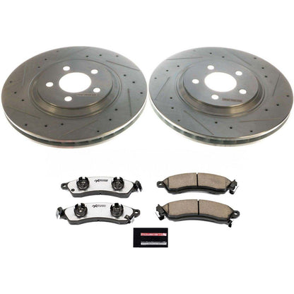 PowerStop Power Stop 94-99 Ford Mustang Front Z26 Street Warrior Brake Kit K1304-26