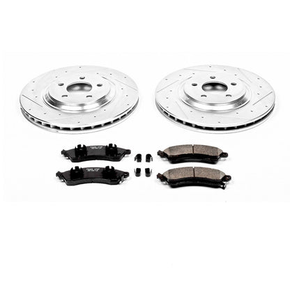 PowerStop Power Stop 94-99 Ford Mustang Front Z23 Evolution Sport Brake Kit K1304