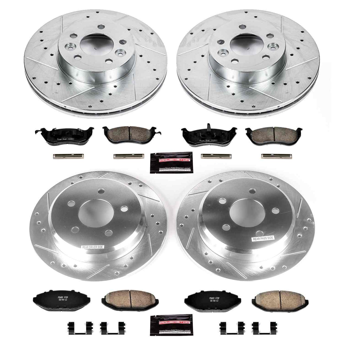 PowerStop Power Stop 98-02 Ford Crown Victoria Front & Rear Z23 Evolution Sport Brake Kit K1336