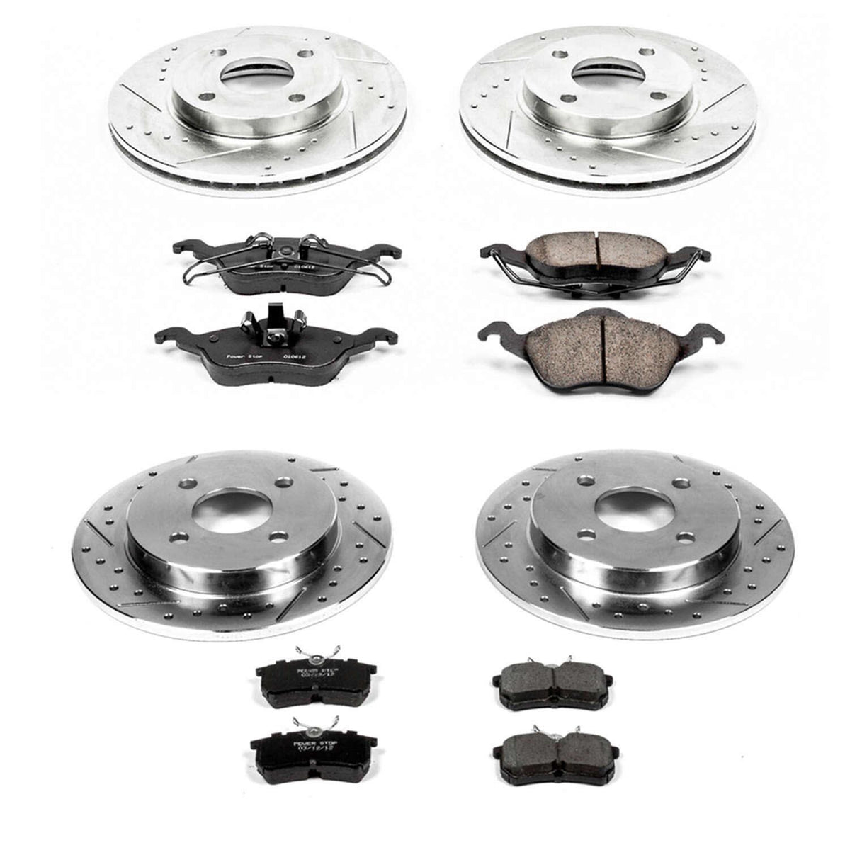 PowerStop Power Stop 01-04 Ford Focus Front & Rear Z23 Evolution Sport Brake Kit K1359