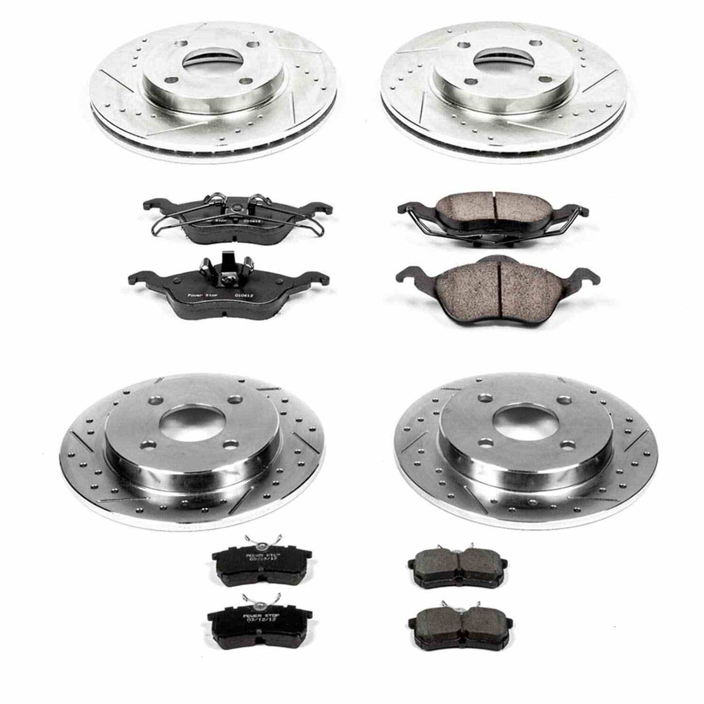 PowerStop Power Stop 01-04 Ford Focus Front & Rear Z23 Evolution Sport Brake Kit K1359
