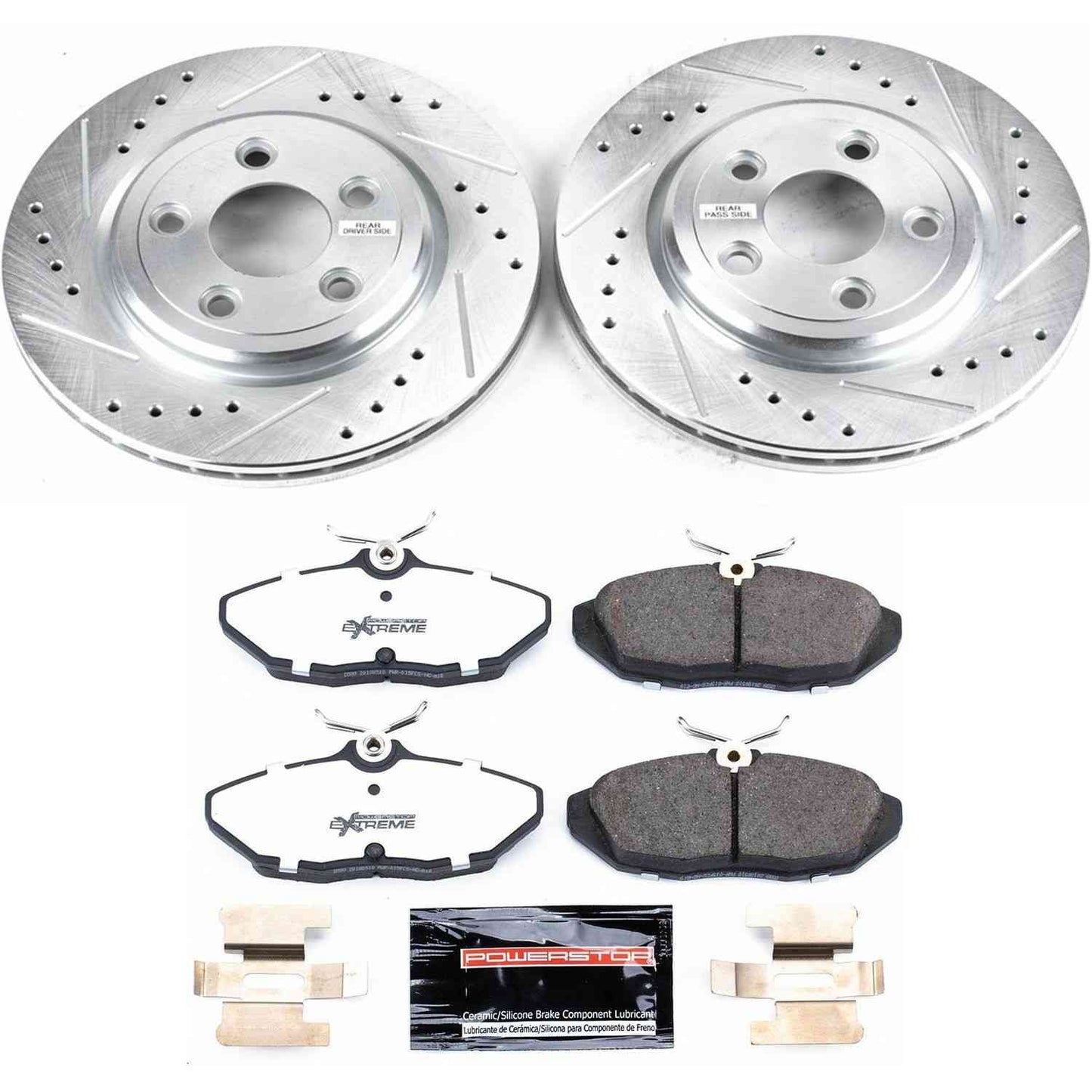 PowerStop Power Stop 02-05 Ford Thunderbird Rear Z26 Street Warrior Brake Kit K1360-26