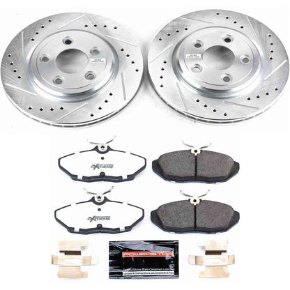 PowerStop Power Stop 02-05 Ford Thunderbird Rear Z26 Street Warrior Brake Kit K1360-26
